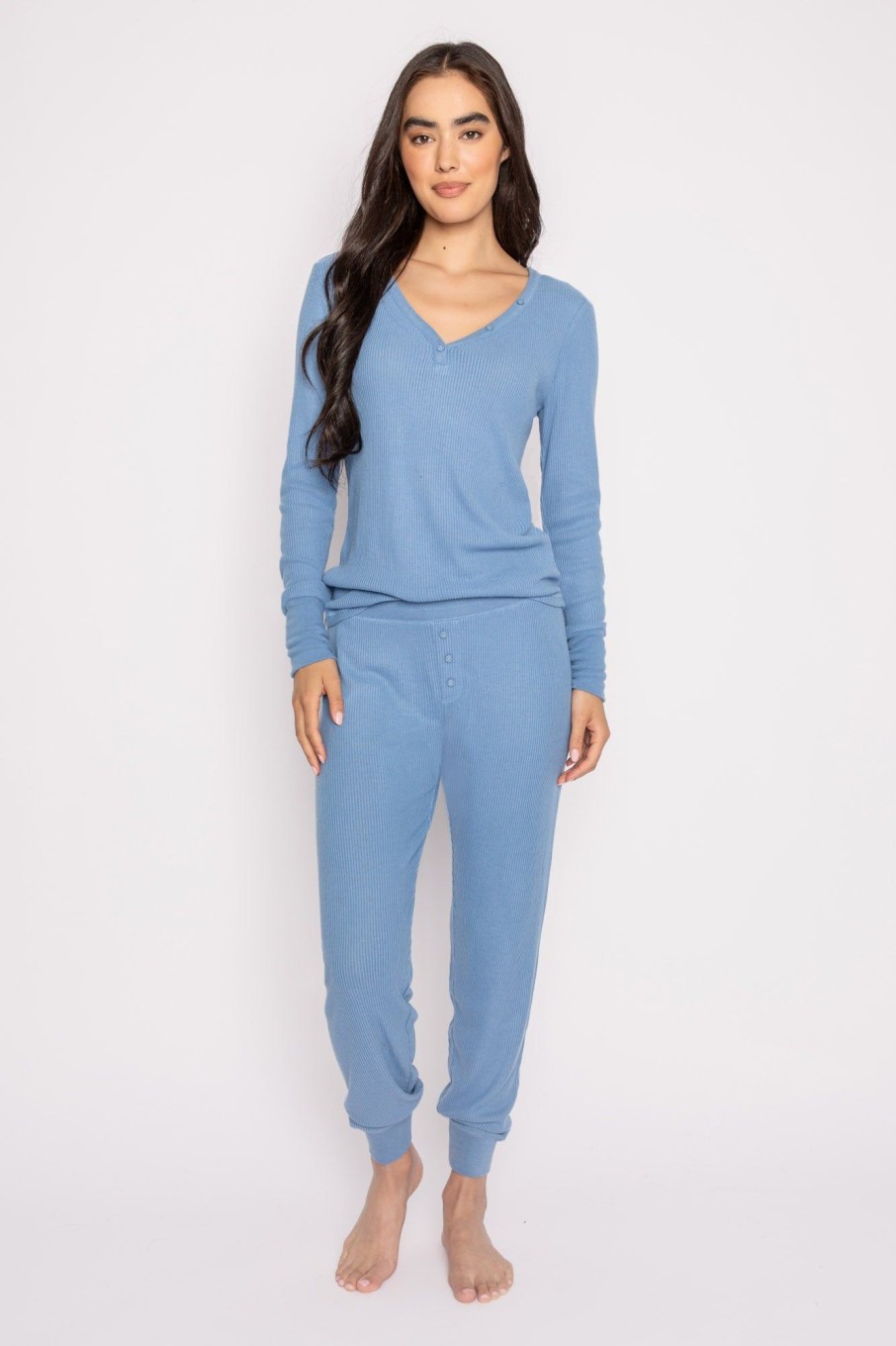 Wholesale Textured Essentials Lounge Set Pj Sets