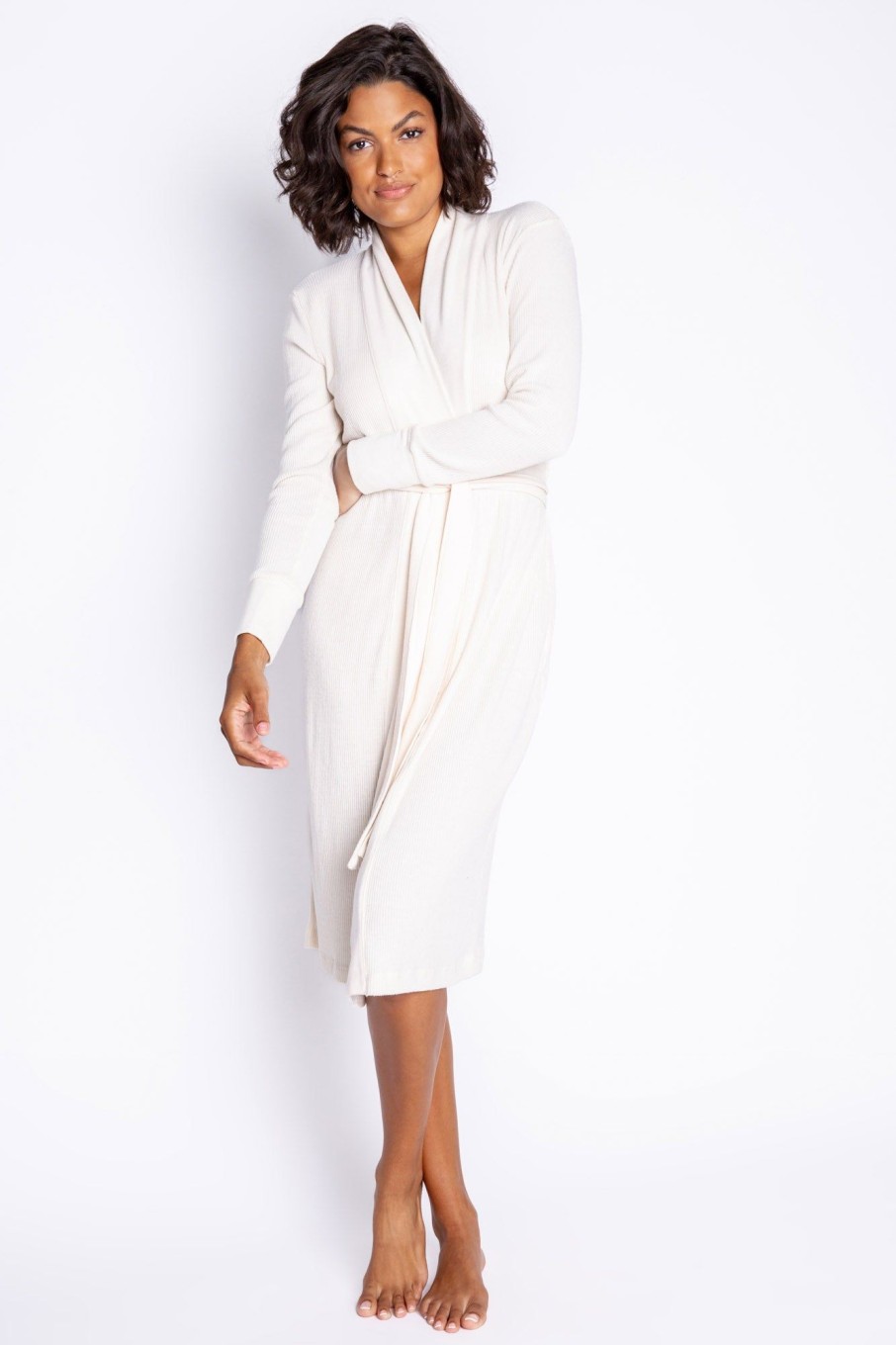 New Textured Essentials Robe Robes & Gowns