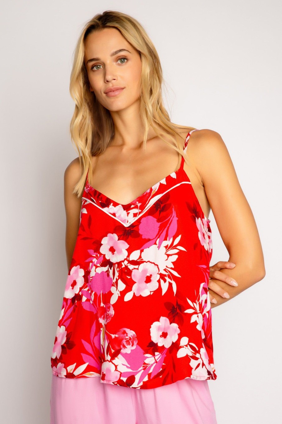 Clearance Watercolor Bloom Cami Tops