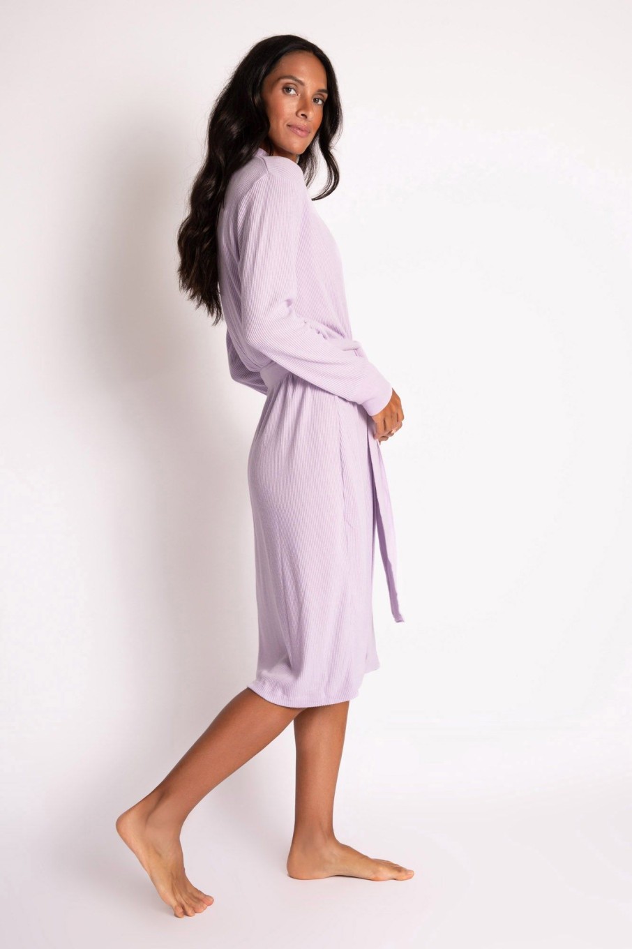 Clearance Textured Essentials Robe Robes & Gowns