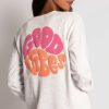 Online Stay Groovy Long Sleeve Top Sweatshirts & Hoodies