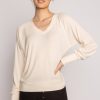 Clearance Textured Essentials Long Sleeve Top Tops