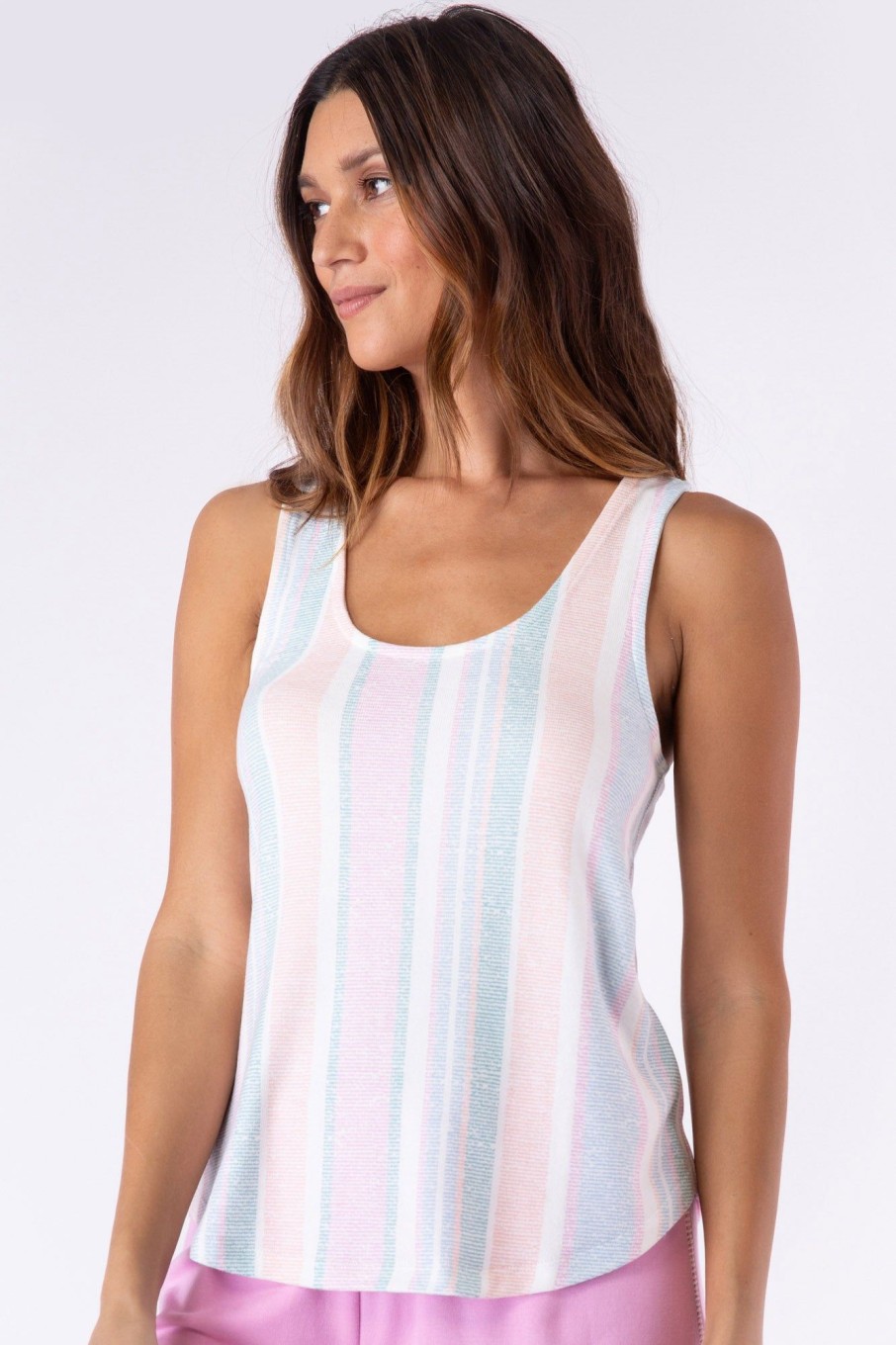 Online Baja Babe Striped Tank Loungewear