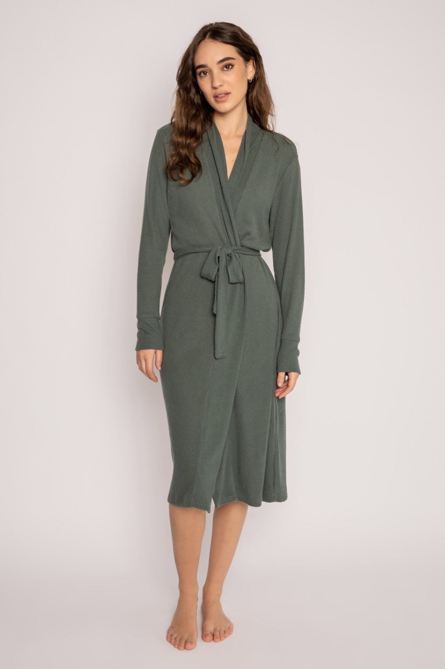 New Textured Essentials Robe Robes & Gowns