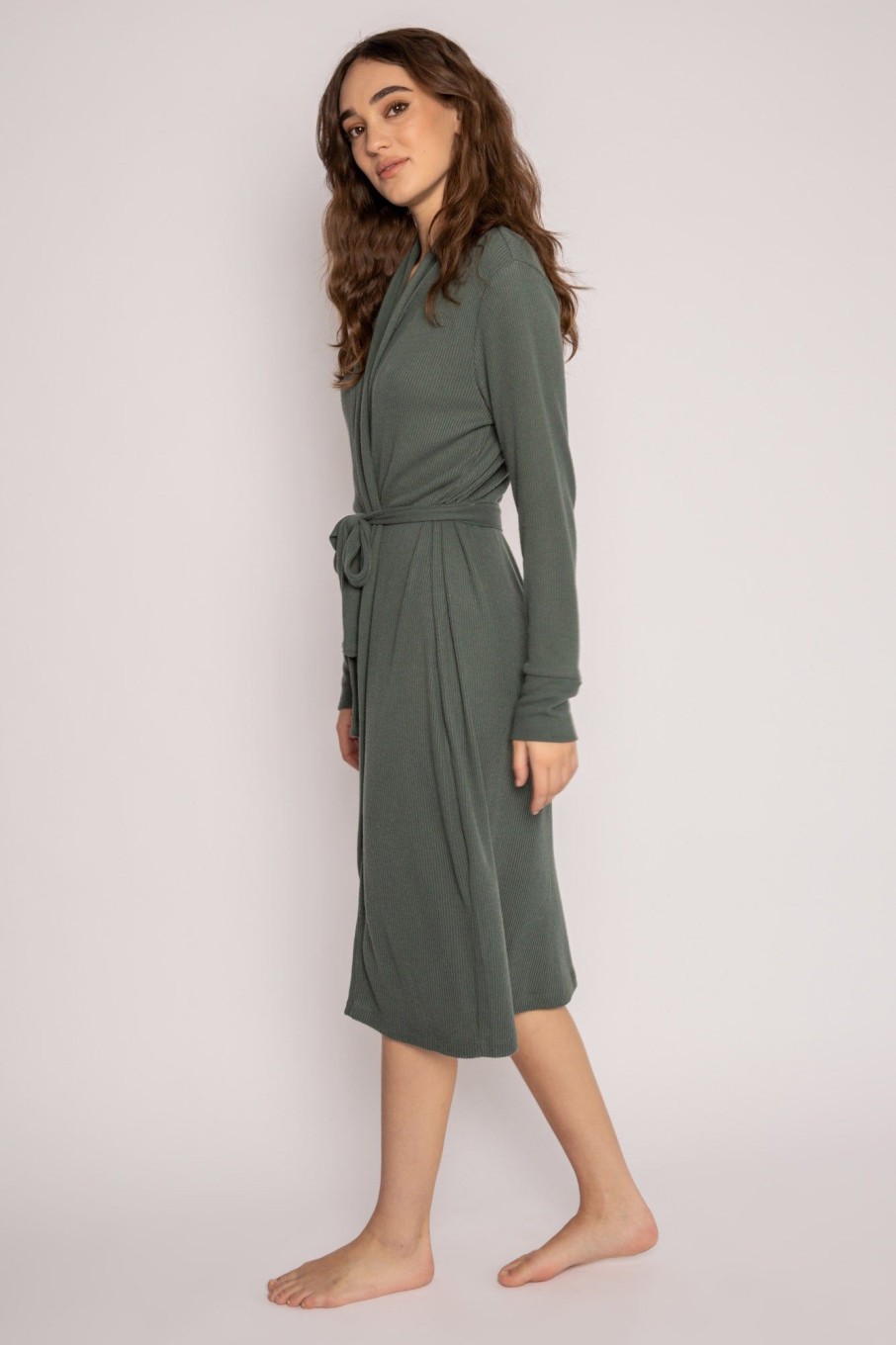 New Textured Essentials Robe Robes & Gowns