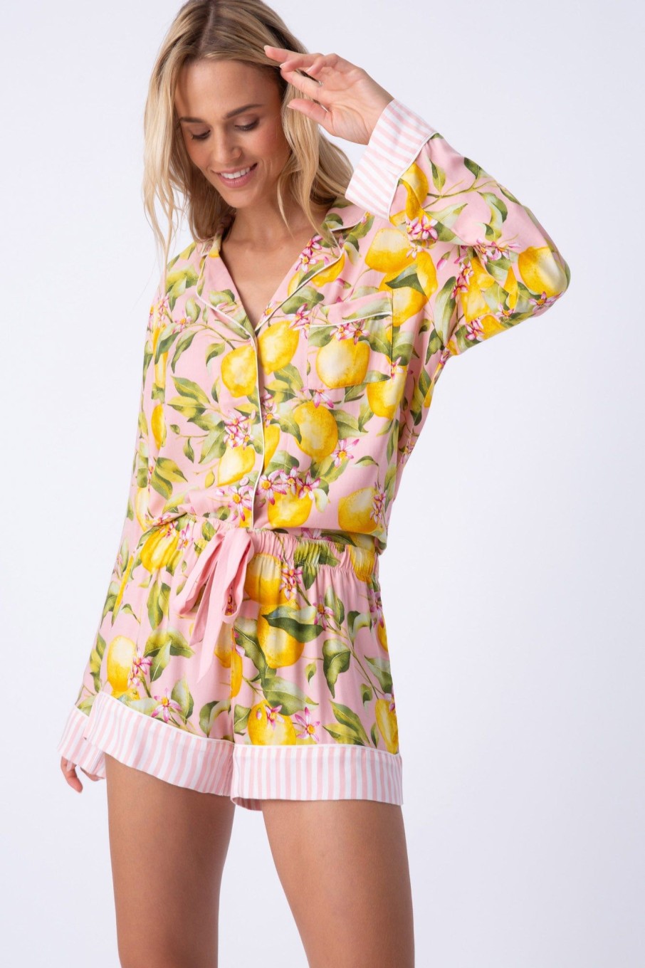 New In Full Bloom Pj Short Set Pj Sets